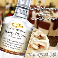 Producent etykiet na wódkę weselną stock 500 ml 0,5 l etykiety naklejki na wódkę weselną stock 500 ml
