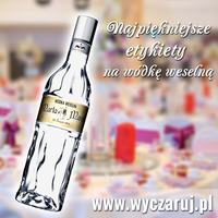 Producent naklejke na wódkę weselną finlandia 0,7l etykiety - naklejki na wodke weselna finlandia 700 ml