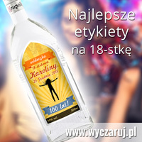 producent etykiet na wódkę urodziny, osiemnastka etykiety na wódkę 18ste urodziny - osiemnastka